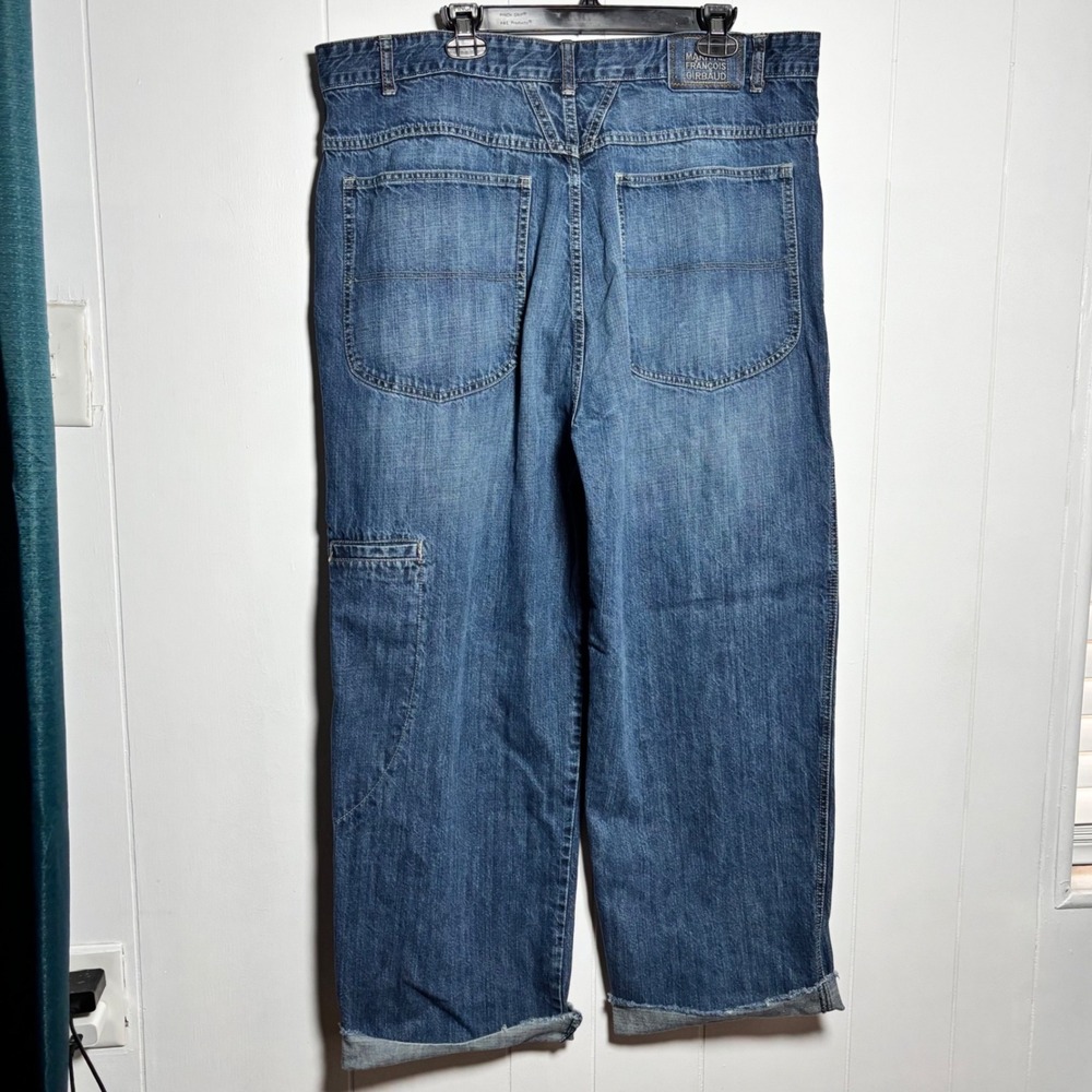 Marithe Francois Girbaud Y2K VTG Baggy Wide Leg Shuttle Jeans Sz 40 Streetwear - Picture 2 of 13